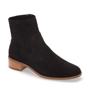 Caslon Black Suede Booties